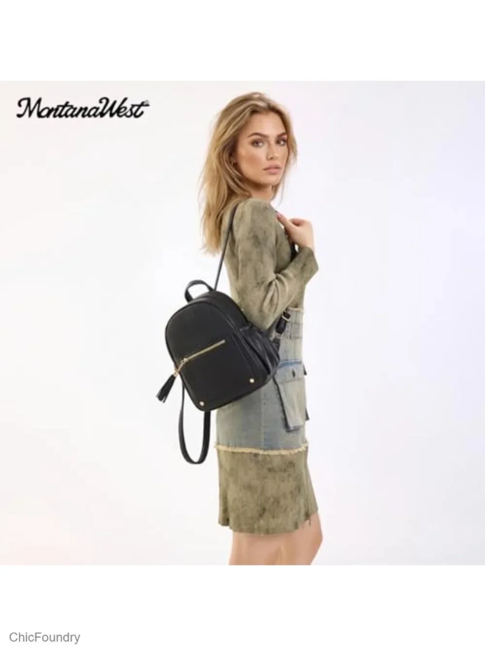 Anti Theft Mini Backpack Purse with Secure Lock Faux Leather